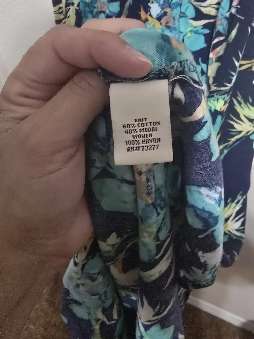 Mudd Y2K Navy Striped & Teal Floral Maxi Dress